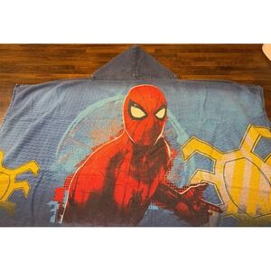 Vintage Marvel Spider-Man terry cloth towel with hood.  Swim/ bath